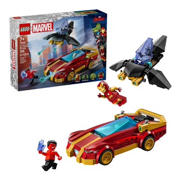 【LEGO 樂高】磚星球〡 76310 漫威系列 鋼鐵人汽車和黑豹大戰紅浩克 Iron Man Car & Black Panther vs. Red Hul