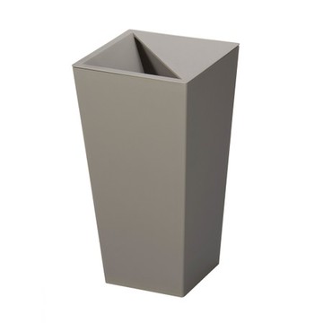 【日本TONBO】UNEED系列方形半開垃圾桶9L棕色