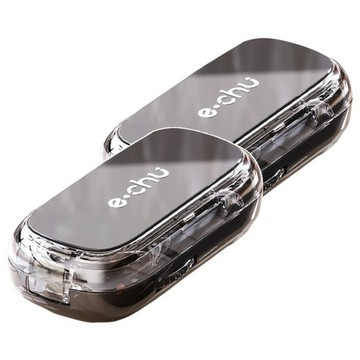 [福利商品]7-13-1_KANDO 感動 日式1/2 + 1/4切藥片器 e.chu-1214 黑色, 1個