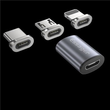 新款一拖三迷你磁吸Micro轉接頭適用于安卓蘋果typec磁力兼容超強