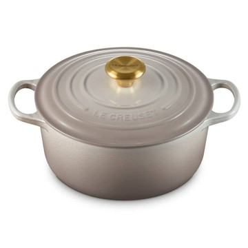 LE CREUSET 典藏圓鐵鍋 金頭  肉豆蔻  1個  24cm