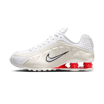 Nike Shox R4 女 男段 白米紅 氣墊 緩震 休閒 復古 反光 彈簧鞋 運動 休閒鞋 AR3565-103