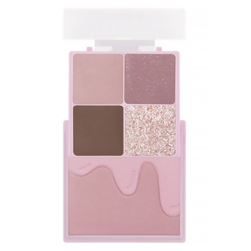 IM MEME 我愛口袋彩妝小方盒眼影盤 06小奶芋 迷你便攜  1個