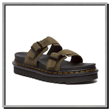 【DR. MARTENS】馬汀大夫 涼鞋Myles Slide DMs Olive