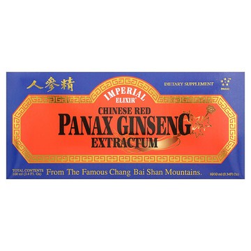 Imperial Elixir, 紅參提取物，1200 毫克，10 瓶，每瓶 0.34 液量盎司（10 毫升）