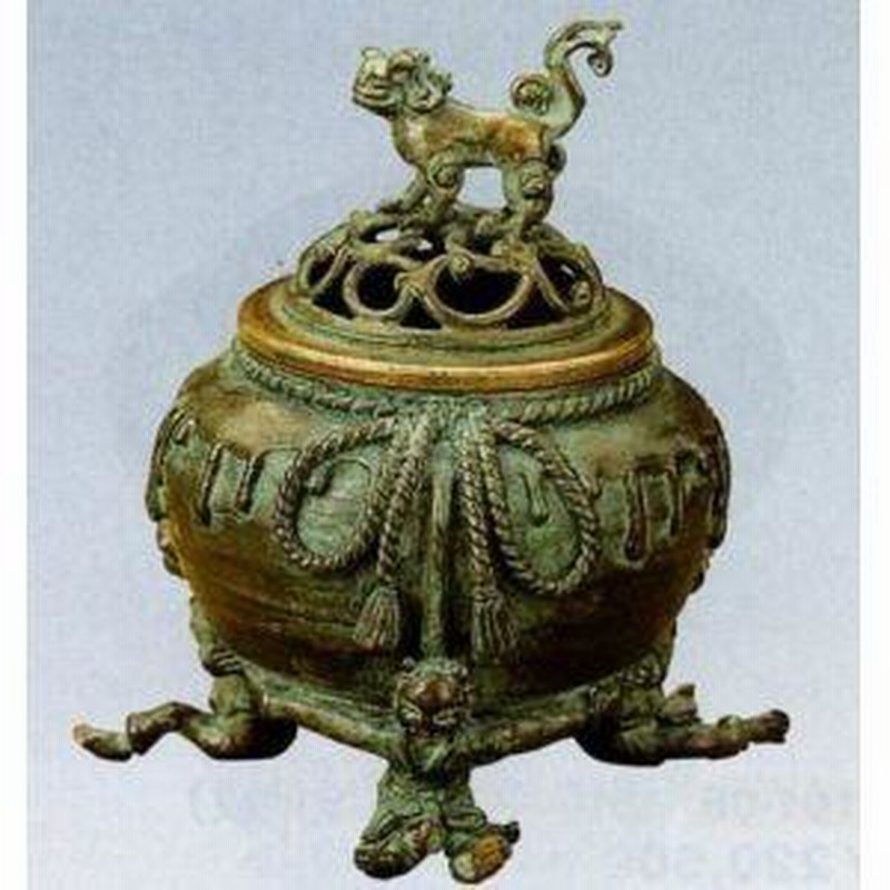 高岡銅器 香炉【瓶割り（唐子足）】伝統美術工芸品 | LINE