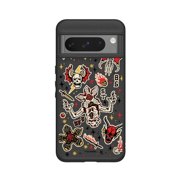 Pixel 8 Pro SolidSuit 黑 - Stranger Things - 地獄火