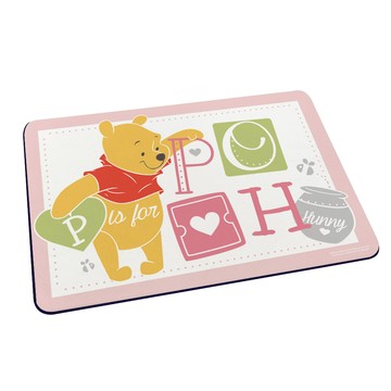 【Disney 迪士尼】軟式珪藻土吸水地墊-維尼 文字遊戲 （60*40*0.5cm）_廠商直送