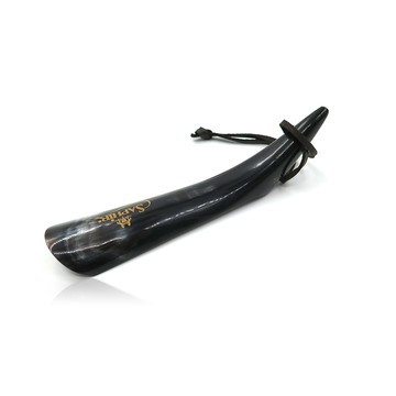 糊塗鞋匠 優質鞋材 A55 法國SAPHIR金質天然牛角鞋拔18-20cm 1支