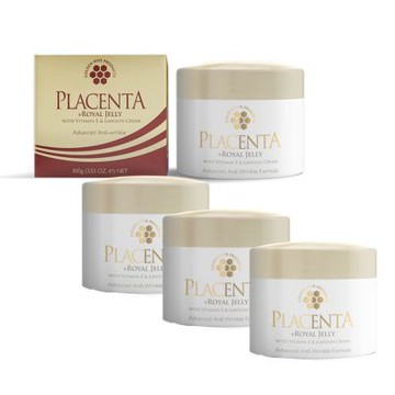 澳洲 Golden Hive 胎盤素蜂王漿綿羊霜含維他命E 4入組100g