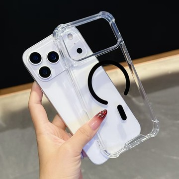 i17 四角氣囊 防摔手機殼 磁吸保護殼 適用於 iPhone 17 16 15 14 13 12 11 Pro max