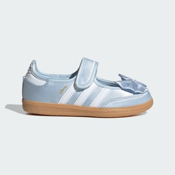 Adidas 愛迪達 Samba Jane C [IH1755] 中童 休閒鞋 瑪莉珍 復古 皮革 流行 迪士尼 藍