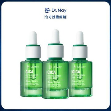 DR. MAY 美博士 積雪草保濕修護精華 30ml x3 綠外泌 牛奶外泌體