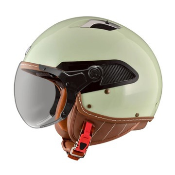 Astone CJ300 安全帽 CJ300 素色 綠白 內藏墨鏡 半罩 全可拆洗 W鏡片 飛行帽《比帽王》