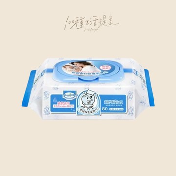 【100種生活提案】X【Baan 貝恩】全新配方嬰兒保養柔濕巾（80抽X3包/袋）
