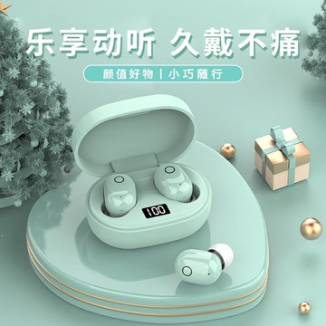 新品上市!!熱門爆品！！高顏值無線藍牙耳機雙邊立體聲聽歌無延遲電量數顯華為蘋果通用