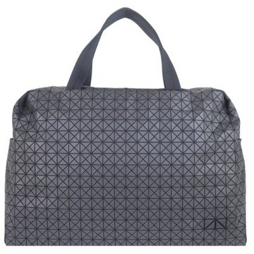 ISSEY MIYAKE 三宅一生 BAOBAO 黑色壓印方格肩背/手提包