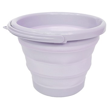 Kinyo 摺疊桶 LP-1631 中  紫色  1個