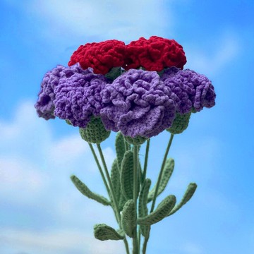 勾勾樂手工編織鉤針材料包向日葵雛菊毛線自制禮物仿真花束6
