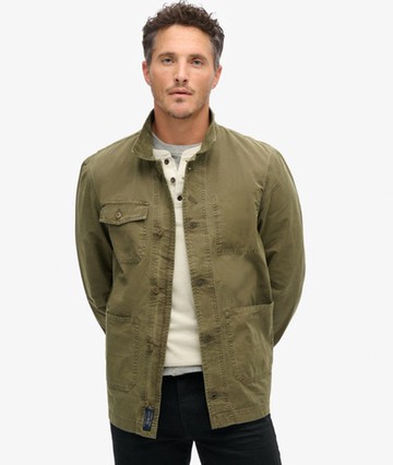 Superdry Men's Men's The Merchant Store - Cotton Work Jacket Green / Chive Green - Size: XL