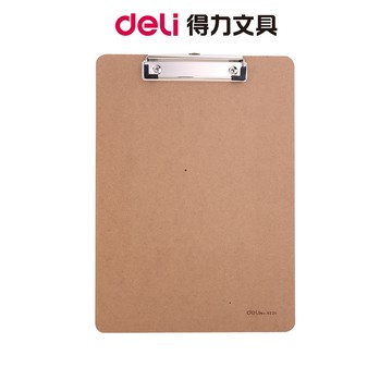【Deli得力】木質板夾/A4/E9226｜文件固定 書寫墊板 報表填寫 辦公文具 學生用品 問卷紀錄 資料整理 隨身用