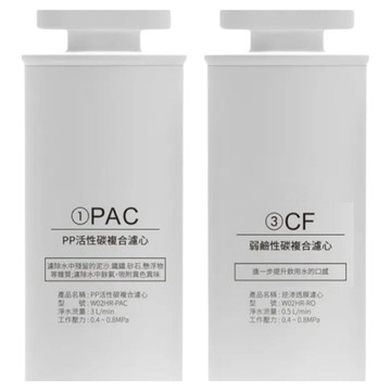 GPLUS 拓勤 純喝水 尊爵版 PAC + CF 原廠濾心2件組  1組  GP-W02HR