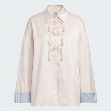 Adidas 愛迪達 New Cn Shirt Jk KB6408 女 襯衫式外套 休閒穿搭 粉 亞版 CNY