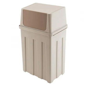 大容量廚房按壓垃圾桶 30L  桶高45.5cm  淺咖