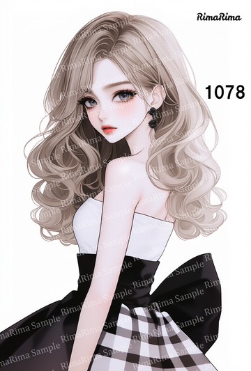 1078 原創貼紙 原創人物貼紙 貼紙 標籤 りまりま RimaRima