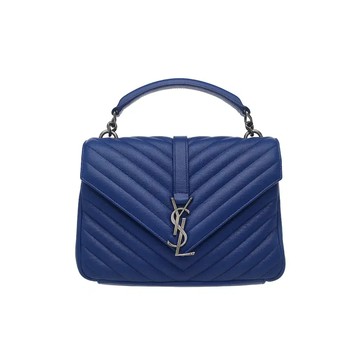 SAINT LAURENT 經典斜紋學院包鏈條包