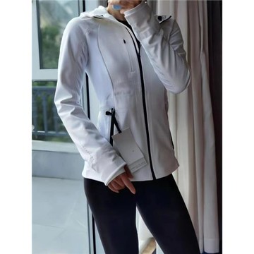 lulu春季軟殼連帽顯瘦Cross&Chill沖鋒衣同款女士戶外徒步修腰款