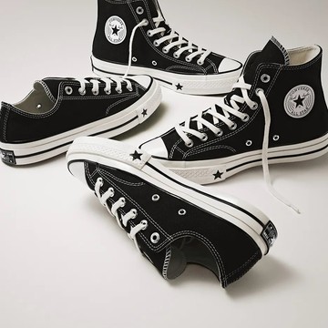 CONVERSE CHUCK 70 X 經典黑 奶油底 低筒 帆布鞋 KARINA代言 匡威 男女 A24228C