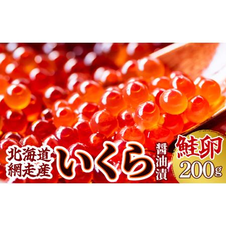 ふるさと納税 ＜網走産＞いくら醤油漬(鮭卵)200g（200g×1） ABW012 北海道網走市