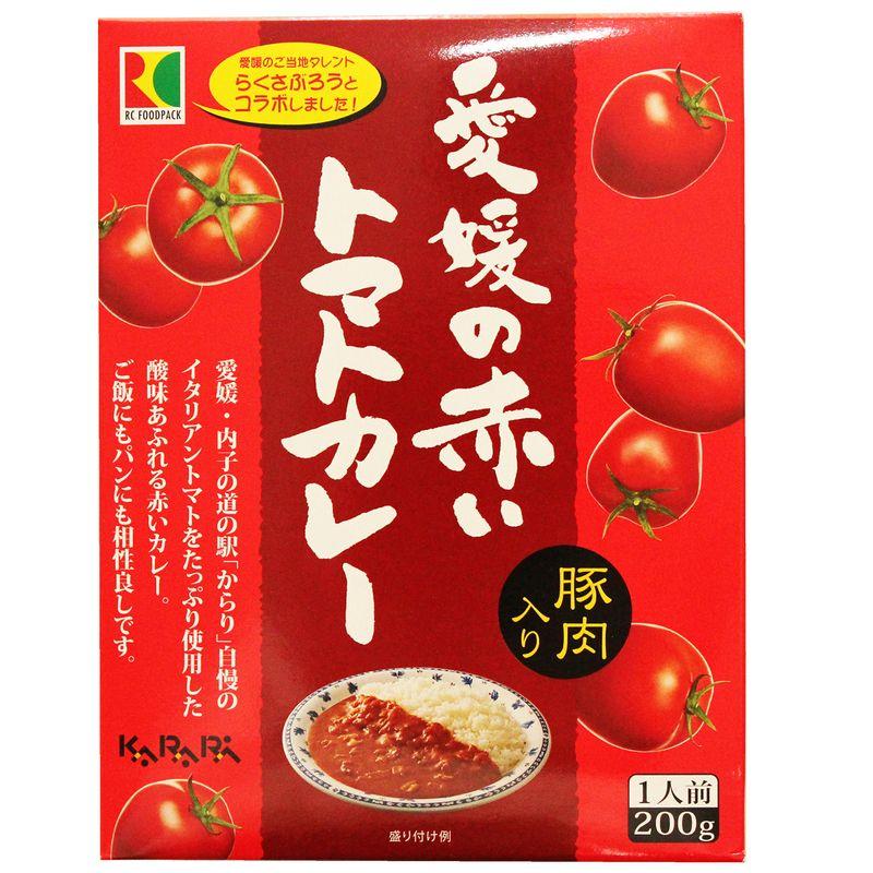 愛媛の赤いトマトカレー 豚肉入り レトルトパウチ 200g(1人前)