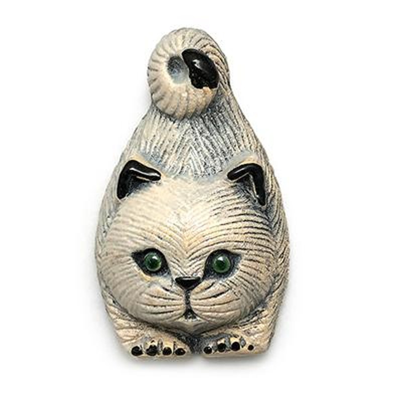 ネコ 猫 手描き オブジェ 置物 インテリア 工芸品 美術品 A1127 【公式