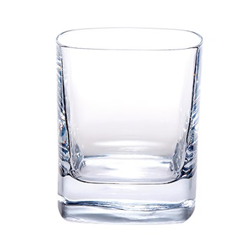 Luigi Bormioli 無鉛水晶正方形威士忌杯 350ml Set 2入  義大利製  高98mm  1盒