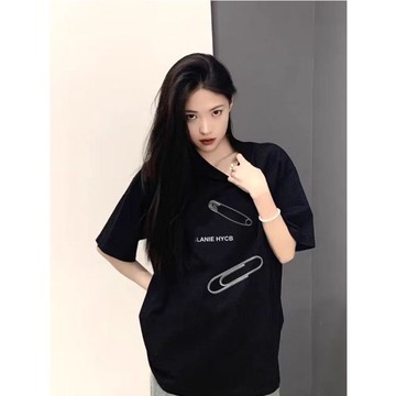 美式短袖 寬鬆 t恤 美式純棉短袖T恤女 夏季 寬鬆設計感 小眾慵懶半袖上衣 美式上衣 上衣 短袖上衣 短袖



