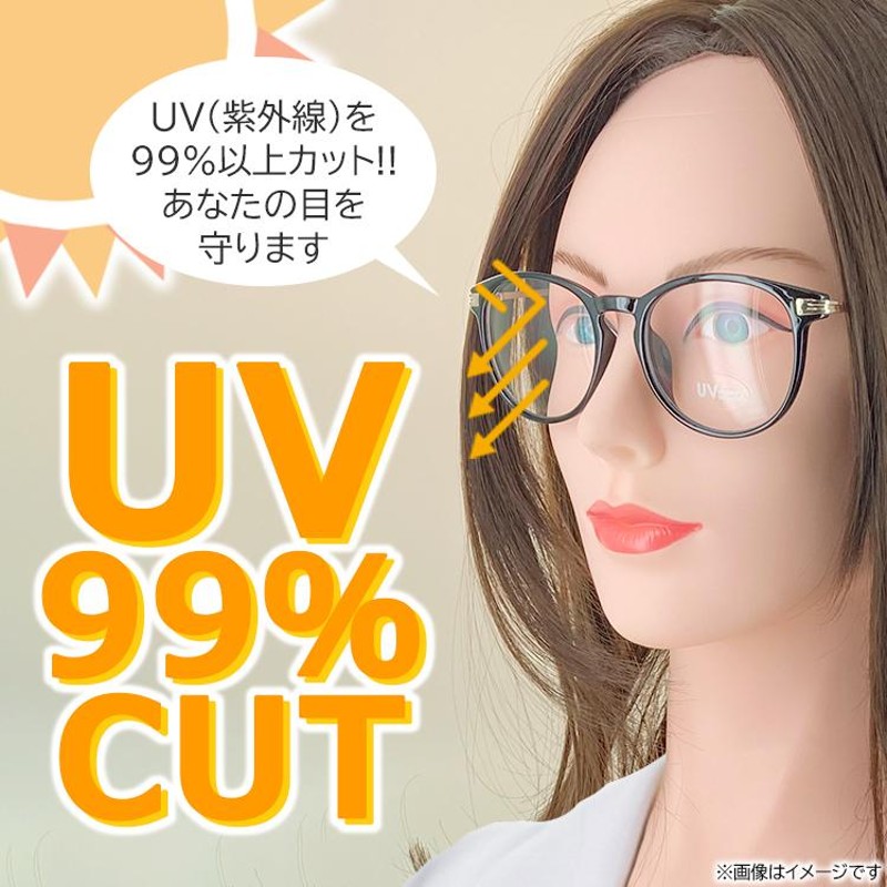 プロダクト　ダテメガネ　伊達メガネ　度なし　UVカット