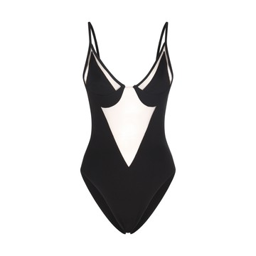 David Koma - Black Viscose Stretch Bodysuit