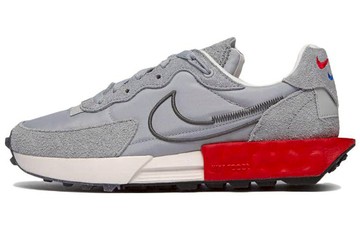 NIKE FONTANKA WAFFLE GREY RED WOMENS