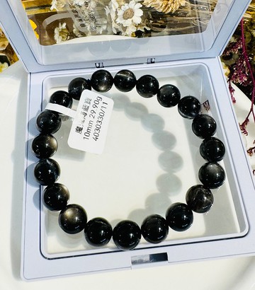 星空魔鬼海藍寶10mm29.90g高光金屬光澤冥想水晶首選釋放壓力