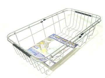 日本【ASVEL】流理台置物籃架-銀色 K-5531