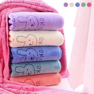 ANDYMAY2 小兔重磅瞬間吸水浴巾70x140CM_六件組 AM-W02【大條浴巾 厚浴巾 棉浴巾 大浴巾 飯店浴巾】