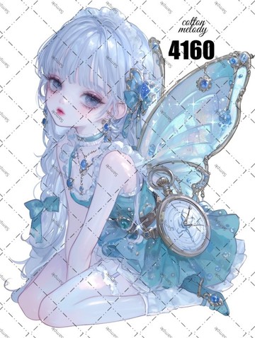 original sticker no.4160 人物貼紙 原創貼紙 原創人物貼紙 裝飾貼紙 cotton melody