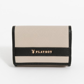 PLAYBOY - 名片夾  Elegance系列 - 米色/562-6014-02-2