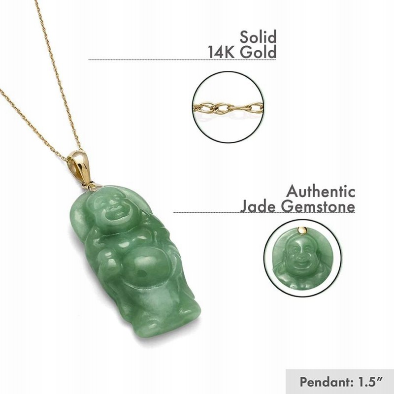 JADE BUDDAH 翡翠 仏陀 アパートメント　ネックレス Amazon | ヒスイ仏陀ペンダント 本物のグリーン翡翠ネックレス