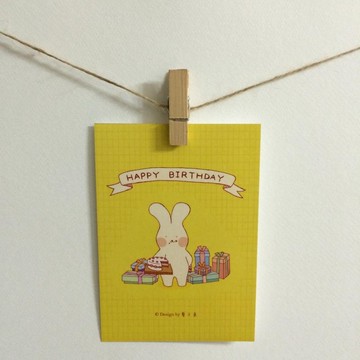 HAPPY BIRTHDAY 卡片 明信片 --C0191