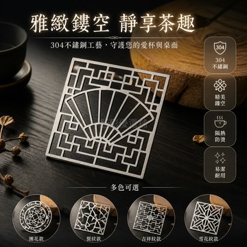 台灣出貨✨ 食品級304不鏽鋼溫茶爐墊 圍爐煮茶網片 水果烤網 電陶爐專用墊片 大團花紋設計
