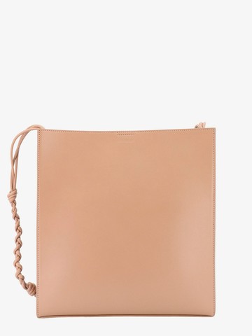 Leather shoulder bag with logo print - JIL SANDER - gender_Man