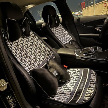 汽車坐墊四季通用半包座套女士車內座墊座椅套冬季車墊女神款網紅